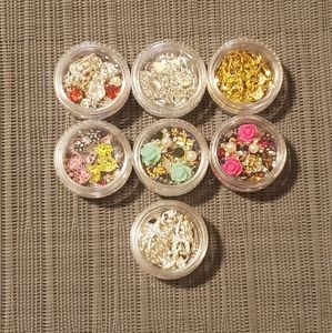 Custom Nail Art: 3D & Rhinestone Sets | 5 For $25